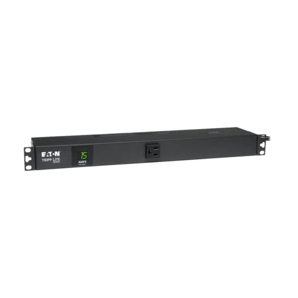 Tripp Lite series 1.5kW Single-Phase Local Metered PDU, 100-127V Outlets (13 5-15R), 5-15P Input with 6 ft. (1.83 m) Cord, 1U Rack-Mount