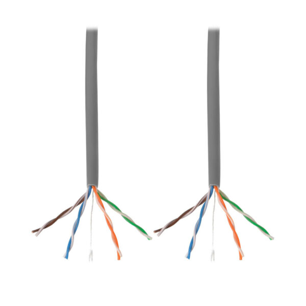 Tripp Lite series Cat5e 350 MHz Solid Core (UTP) PVC Bulk Ethernet Cable - Gray, 1000 ft. (304.8 m), TAA