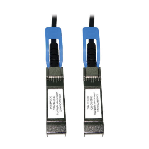 Tripp Lite series SFP28 to SFP28 25GbE Passive Twinax Copper Cable (M/M), SFP-H25G-CU4M Compatible, Black, 4 m (13.1 ft.)