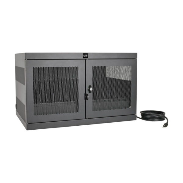 5373f9f4e356d7e9ef7d64e632fbe4fc Tripp Lite series Multi-Device Charging Station, 16 AC Outlets, Chromebooks and Laptops, Wall-Mount and Cart Options, Black