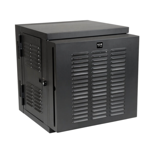 Tripp Lite series SmartRack 12U Switch-Depth Wall-Mount Small Rack Enclosure for Harsh Environments, Hinged Back