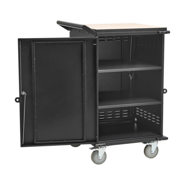 Tripp Lite series Locking Storage Cart for Mobile Devices and AV Equipment - Black