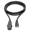 5383ecf11cc0cb4538fc58a769172a0d Tripp Lite series Computer Power Cord, NEMA 5-15P to Locking C13 - 10A, 125V, 18 AWG, 6 ft. (1.83 m)