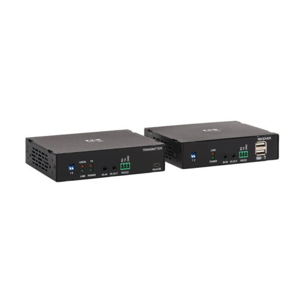 Tripp Lite series HDMI over Fiber Extender Kit, Transmitter/Receiver, 4K 60 Hz, 4:4:4, RS-232, IR, Multimode LC, 985 ft. (300 m)