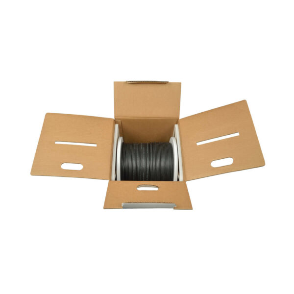 Tripp Lite series Cat6 Gigabit Solid Core UTP PVC Bulk Ethernet Cable, Black, 1000 ft. (304.8 m), TAA