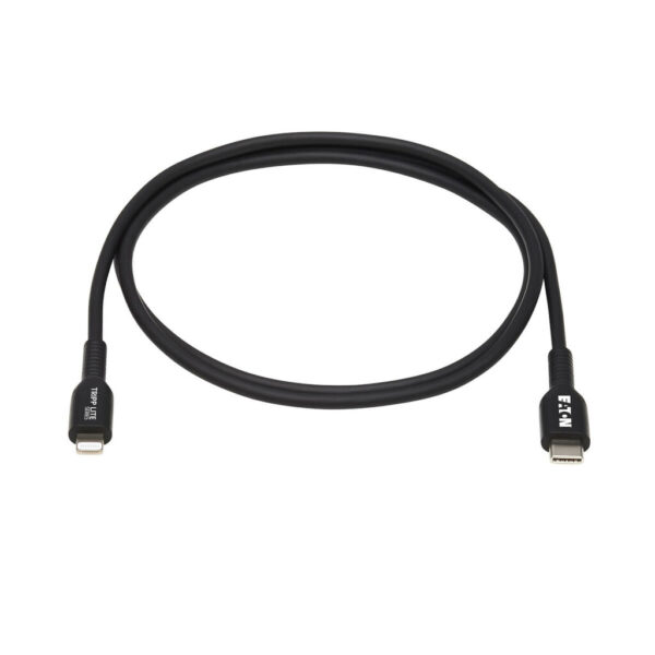 53cdb0c53de1d76fbfdfdbc319ff56fd Tripp Lite series USB-C to Lightning Sync/Charge Cable (M/M), MFi Certified, Black, 2 m (6.6 ft.)
