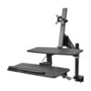 Tripp Lite series Height-Adjustable Sit-Stand Workstation, Single-Monitor, Clamp-On