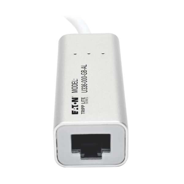 Tripp Lite series USB 3.0 SuperSpeed to Gigabit Ethernet NIC Network Adapter, 10/100/1000, Plug and Play, Aluminum