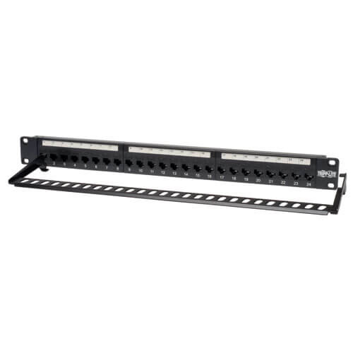5439a72229a2efe2691a10082a50bc6b Tripp Lite series 24-Port 1U Rack-Mount Cat6/Cat5 Feedthrough Patch Panel, RJ45 Ethernet, TAA
