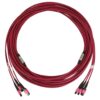 54476498b023665614a17d76cb05eac2 Tripp Lite series 40/100/400G Multimode 50/125 OM4 Fiber Optic Cable (3x8F MTP/MPO-PC F/F), LSZH, Magenta, 15 m (49.2 ft.)