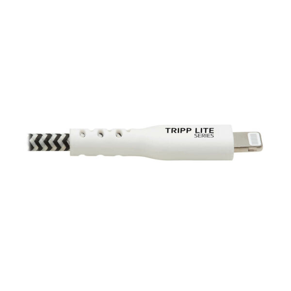 544a3953f49a717a6273527b351b86c0 Tripp Lite series Heavy-Duty USB-C to Lightning Sync/Charge Cable with Status LED - MFi Certified, M/M, USB 2.0, 3 ft.