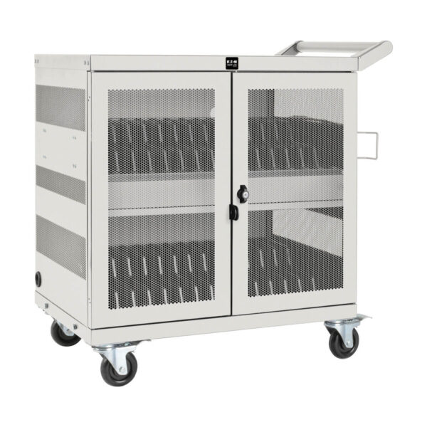 Tripp Lite series Multi-Device Charging Cart, 32 USB Ports, iPad and Android Tablets, Wall-Mount Option, White
