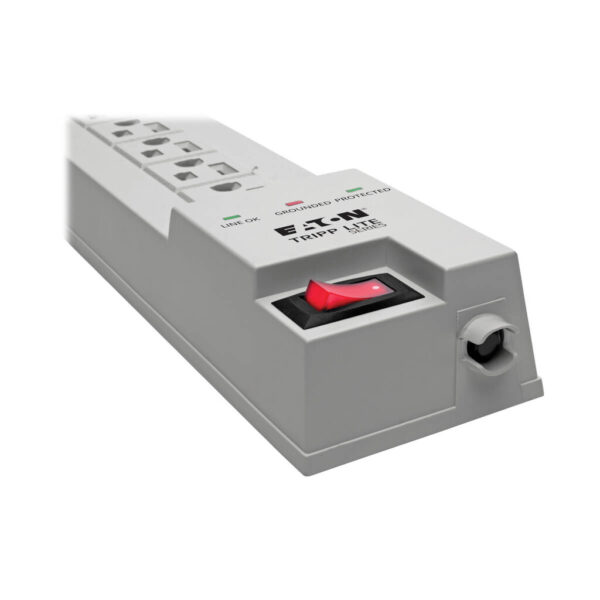 Tripp Lite series Protect It! 8-Outlet Home Computer Surge Protector, 8 ft. (2.43 m) Cord, 1080 Joules, Space-Saving Plug
