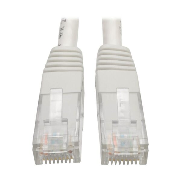 54c70ec184baf5e10ea80c2277e740ea-5 Tripp Lite series Cat6 Gigabit Molded (UTP) Ethernet Cable (RJ45 M/M), PoE, White, 6 ft. (1.83 m)