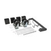 Tripp Lite series Mobile Cart Conversion Kit with Handle, Casters and Power Cord Manager for 16-Device AC and USB Charging Stations - CSHANDLEKIT2