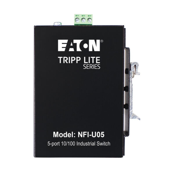 54d96428ff3b9633b59dce7a30165765 Tripp Lite series 5-Port Unmanaged Industrial Ethernet Switch - 10/100 Mbps, Ruggedized, -40° to 75°C, DIN/Wall Mount, TAA - NFI-U05