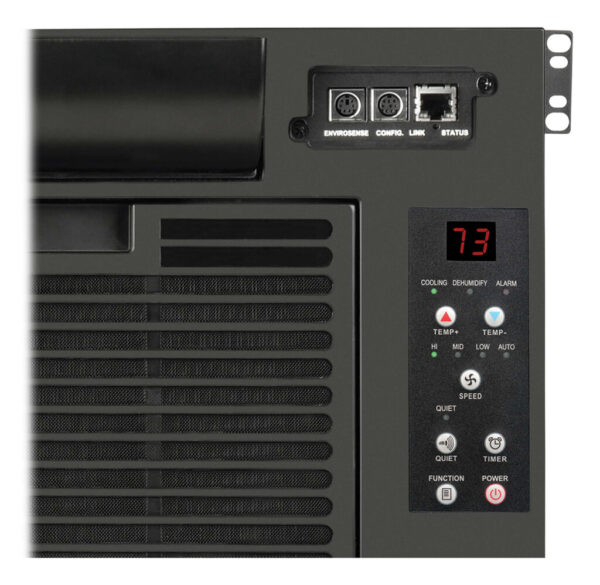 54e3fa94d17cbf1ddd563f559c9599b8 Tripp Lite series AC Unit for Server Racks - 9,000 BTU (2.64 kW), 120V, R32 Refrigerant, 8U Rack, Black