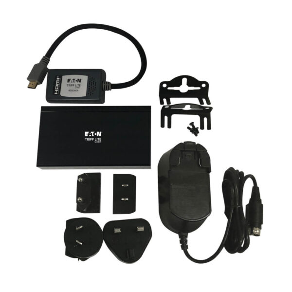 Tripp Lite series HDMI over Cat6 Extender Kit, Transmitter and Pigtail Receiver, 4K 60Hz, 4:4:4, PoC, HDR, HDCP 2.2, 230 ft., TAA