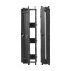 Tripp Lite series High-Capacity Vertical Cable Manager - Deep Double Finger Duct with Cover, Single Sided, 6 in. Wide, Black, 7 ft. (2.2 m)