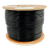 55180abb616104cd405ea541a7245053 Tripp Lite series Cat6 Gigabit Solid Core Plenum-Rated UTP CMP PVC Bulk Ethernet Cable, Black, 1000 ft. (304.8 m), TAA