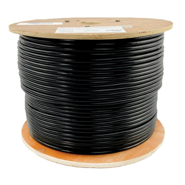 55180abb616104cd405ea541a7245053 Tripp Lite series Cat6 Gigabit Solid Core Plenum-Rated UTP CMP PVC Bulk Ethernet Cable, Black, 1000 ft. (304.8 m), TAA