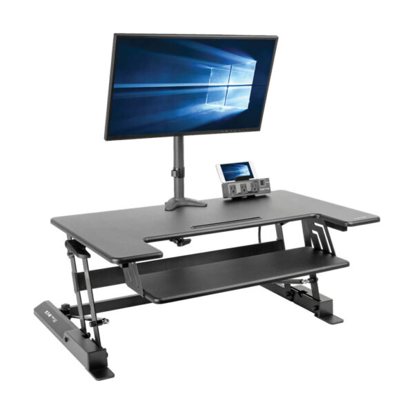556d41e04f2c29f5451215492c043517 Tripp Lite series Height-Adjustable Sit-Stand Desktop Workstation