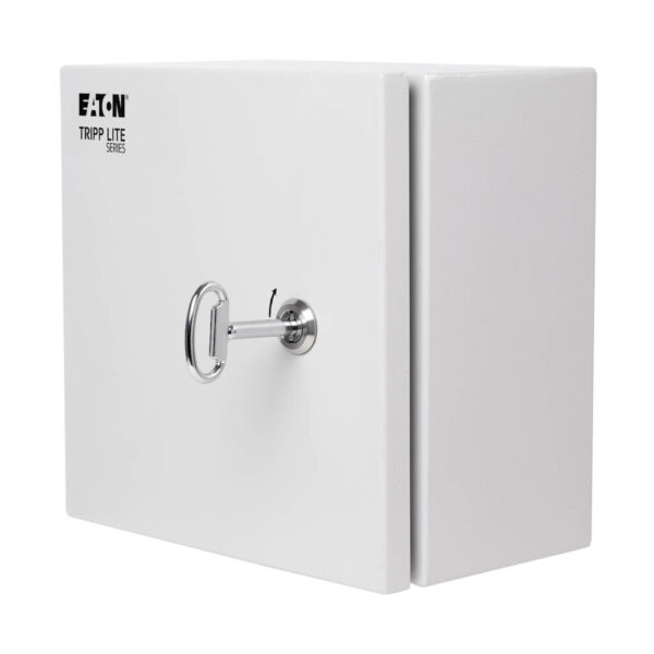 Tripp Lite series SmartRack Outdoor Industrial Enclosure with Lock - NEMA 4, Surface Mount, Metal Construction, 10 x 10 x 6 in., Gray
