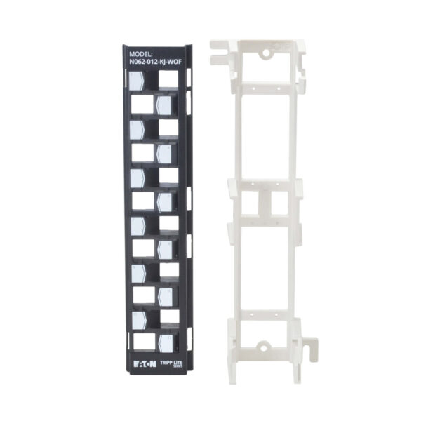 55b45a3953b76be40478d17667639a01 Tripp Lite series 12-Port Wall-Mount Patch Panel for UTP Keystone Jacks, Offset Ports, TAA