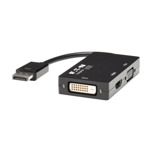 55f738a37dee36c80079953534244f23 Tripp Lite series DisplayPort to VGA/DVI/HDMI All-in-One Converter Adapter - 4K 60 Hz HDMI, DP 1.2