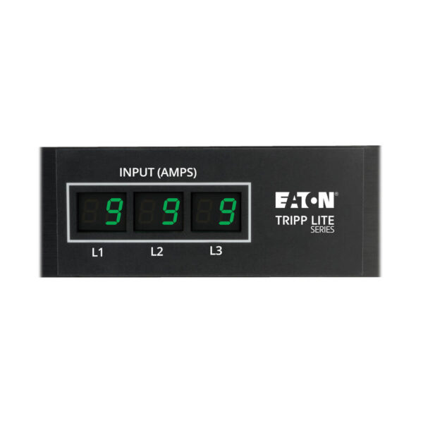 Tripp Lite series 8.6kW 3-Phase Local Metered PDU, 208/120V Outlets (36 C13, 6 C19, 6 5-15/20R), 208V L21-30P, 6 ft. (1.83 m) Cord, 0U Vertical, TAA