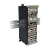 Tripp Lite series 8-Port Metal DIN-Rail Mounting Keystone Patch Panel with Grounding, Black/Silver, TAA
