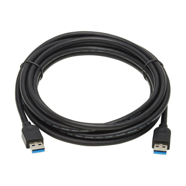 562eaeca6c0f0c7f50374f600b48d1f9 Tripp Lite series USB 3.0 SuperSpeed A to A Cable for USB 3.0 All-in-One Keystone/Panel Mount Couplers (M/M), Black, 10 ft. (3 m) - U325-010