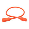 Tripp Lite series Heavy-Duty PDU Power Cord, C13 to C14 - 15A, 250V, 14 AWG, 2 ft. (0.61 m), Orange