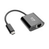 Tripp Lite series USB-C to Gigabit Network Adapter with 60W USB-C PD Charging - Thunderbolt 3, Black