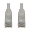 5638ce02e12161df97642f73e3810656 Tripp Lite series Cat6a 10G Snagless Molded UTP Ethernet Cable (RJ45 M/M), PoE, White, 6 in. (15 cm)