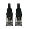 Tripp Lite series Cat6a 10G Snagless Shielded Slim STP Ethernet Cable (RJ45 M/M), PoE, Black, 15 ft. (4.6 m)