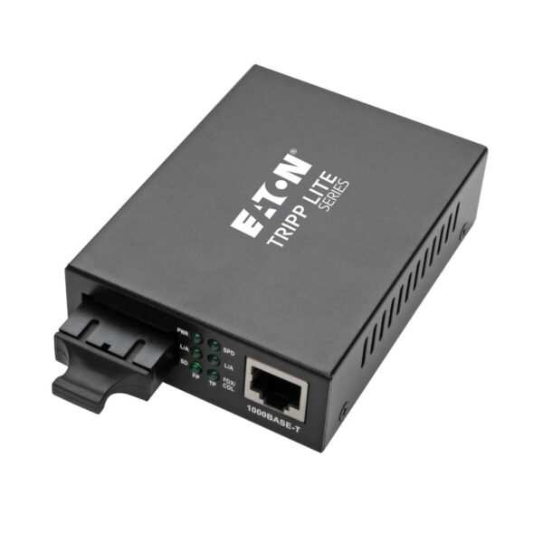 Tripp Lite series Gigabit Multimode Fiber to Ethernet Media Converter, 10/100/1000 SC, International Power Supply, 850 nm, 550M (1804.46 ft.)