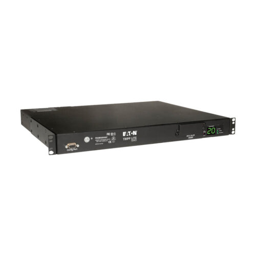 Tripp Lite series 3.8kW Single-Phase Local Metered Automatic Transfer Switch PDU, Two 200-240V C20 Inlets, 8 C13 & 2 C19 Outputs, 1U, TAA