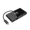 Tripp Lite series USB-C Multiport Adapter - 4K HDMI, VGA, USB 3.x (5Gbps) Hub Port, GbE, HDCP, Black