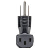 Tripp Lite series Computer Power Cord Adapter, NEMA 5-15P to Down Angle C13 - 10A, 125V, Black