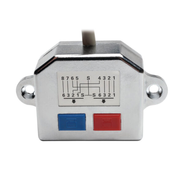 Tripp Lite series 2-to-1 RJ45 Network Signal Splitter (M/2xF) - 10/100 Mbps Ethernet, Cat5/Cat5e, 6 in. (15 cm)