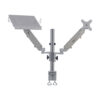 Tripp Lite series Full-Motion Desktop Clamp for Laptop and 17” to 32” Monitor, Aluminum, TAA