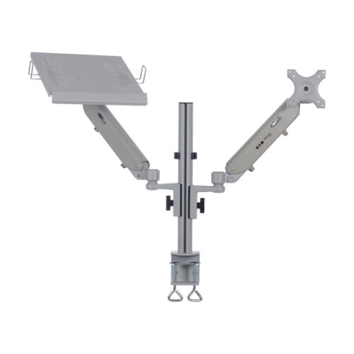 Tripp Lite series Full-Motion Desktop Clamp for Laptop and 17” to 32” Monitor, Aluminum, TAA