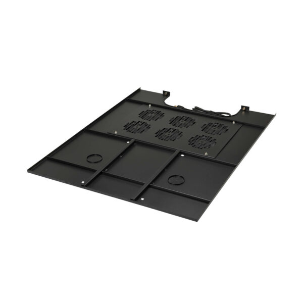 Tripp Lite series SmartRack Roof-Mounted Fan Panel for Wide Rack Enclosure Cabinets - 6 120V Fans, 630 CFM, 5-15P Plug