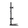 Tripp Lite series Dual Vertical Flat-Screen Desk Stand/Clamp Mount, 15 in. to 27 in. Flat-Screen Displays