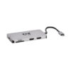 56ea089a3ea562ec840ac16fe7667070 Tripp Lite series USB-C Dock, Dual Display - 4K 60 Hz HDMI, USB 3.x (5Gbps) Hub Ports, Memory Card, 100W PD Charging, Gray