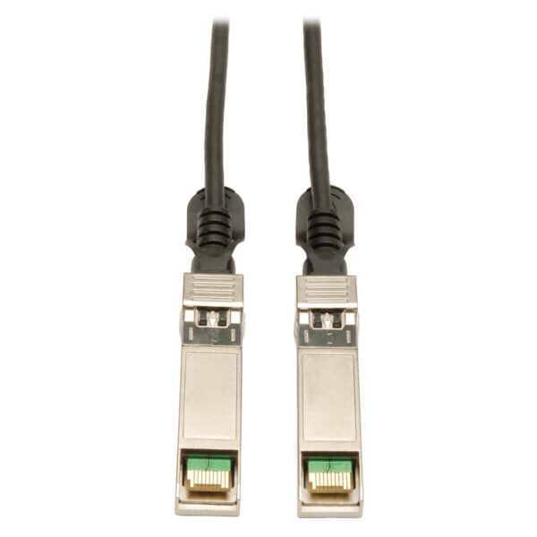 570c1503e02993224e67216e17066ea3-3 Tripp Lite series SFP+ 10Gbase-CU Passive Twinax Copper Cable, SFP-H10GB-CU7M Compatible, Black, 7M (22.96 ft.)