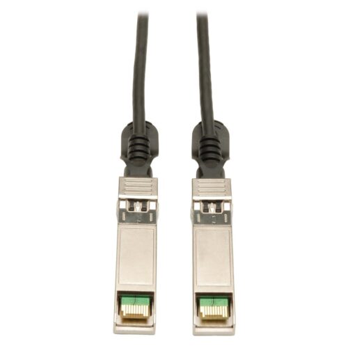 Tripp Lite series SFP+ 10Gbase-CU Passive Twinax Copper Cable, SFP-H10GB-CU1M Compatible, Black, 1M (3.28 ft.)