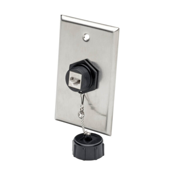 Tripp Lite series Keystone Jack Cat6/Cat5e, RJ45, Shielded, Dust Cap, Industrial - 110 Punch Down, IP68, TAA