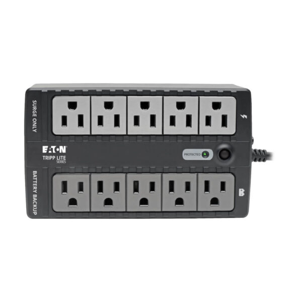 Tripp Lite series 600VA 325W Standby UPS - 10 NEMA 5-15R Outlets, 120V, 50/60 Hz, USB, 5-15P Plug, Desktop/Wall Mount